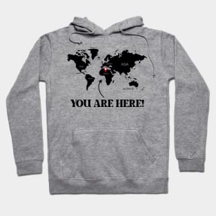 You are here! Africa Hoodie